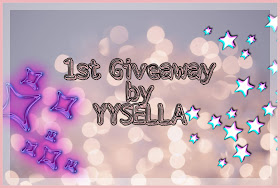 1st Giveaway by YYSELLA, Blogger, Blog, giveaway,