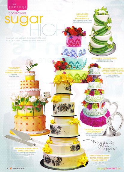 Cake Coquette featured in Get Married Magazine Winter Edition