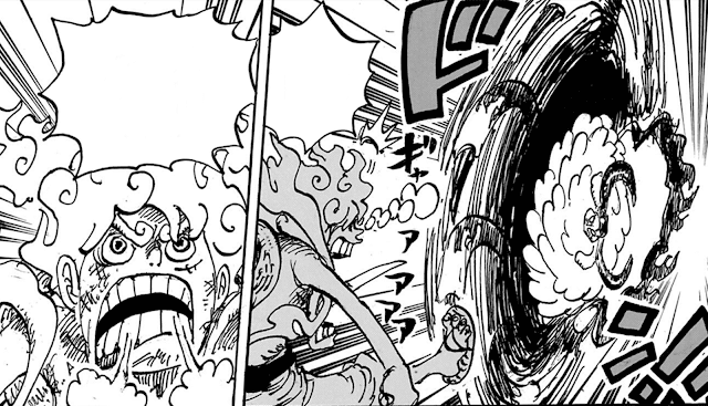 ワンピース 漫画 1119話 ゴムゴムの白い万力 ドーン シンバル ONE PIECE Chapter 1109