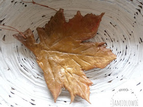 liście z zimnej porcelany