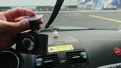 which side of mirror to put dash camera?