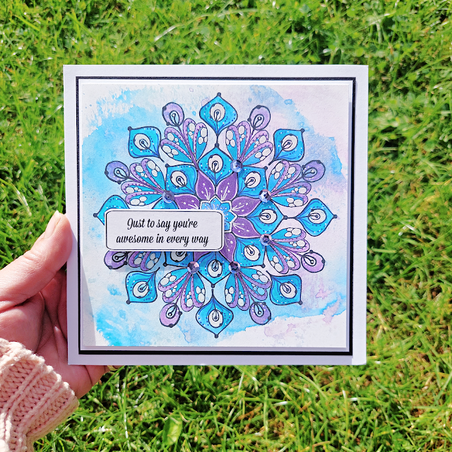 Easy pattern building with Shady Designs stamps - video & projects by Lou Sims