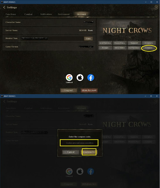 Night Crows - Redeem Code Guide