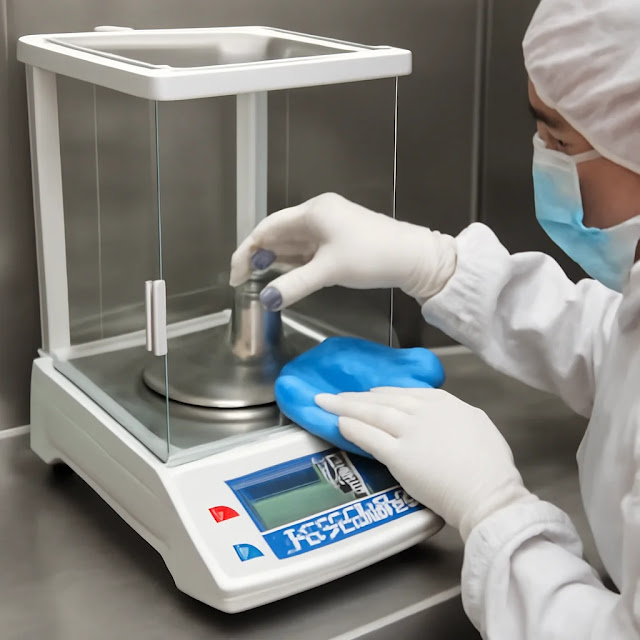 Operation, Cleaning and Calibration of Weighing Balances (Make Essae; Model AJ-3200E)