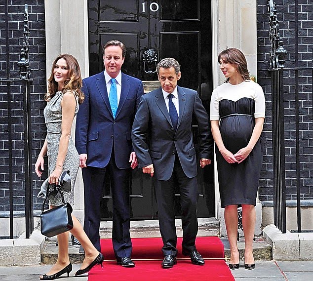 david cameron carla bruni. David Cameron and French