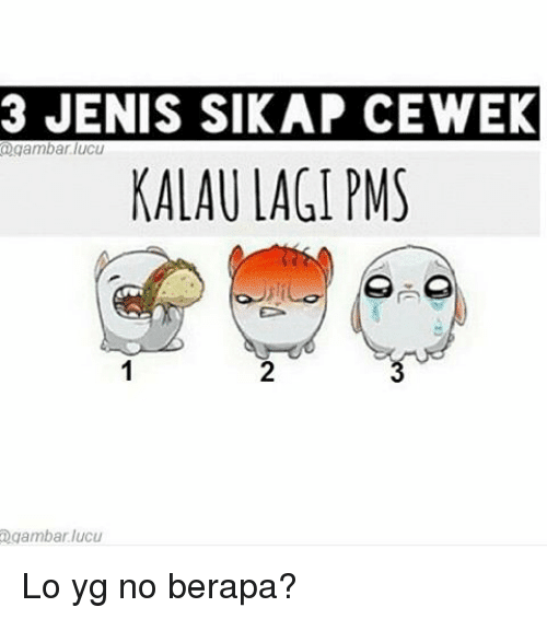 Meme Lucu Cewek Kalo Lagi Mau Dapet Atau PMS  Humor Lucu 