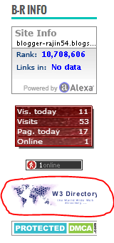 Bantu Voting Blog ini Dengan Cara Klik Widget yang diLingkari Merah (W3 Directory)