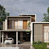 2400 sq-ft 4 bedroom modern box model house