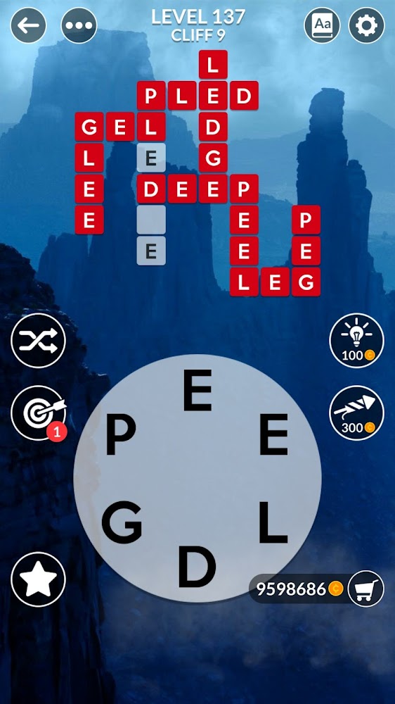 Wordscapes Level 137 answers, cheats, solution for android and ios devices.
