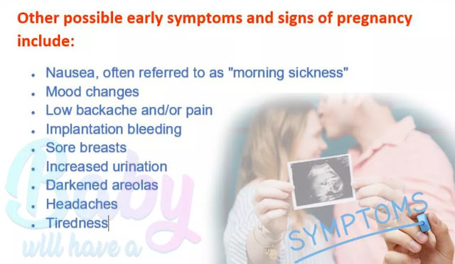 early symptoms and signs of pregnancy