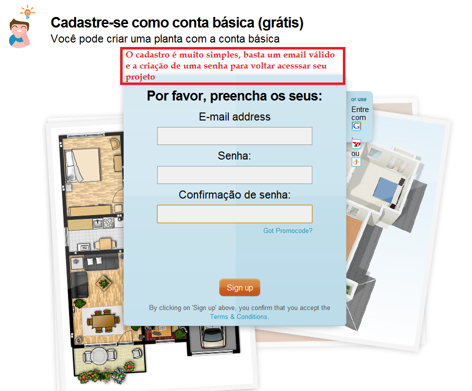 infoFUTIL: Fazendo Plantas Baixas  Floorplanner