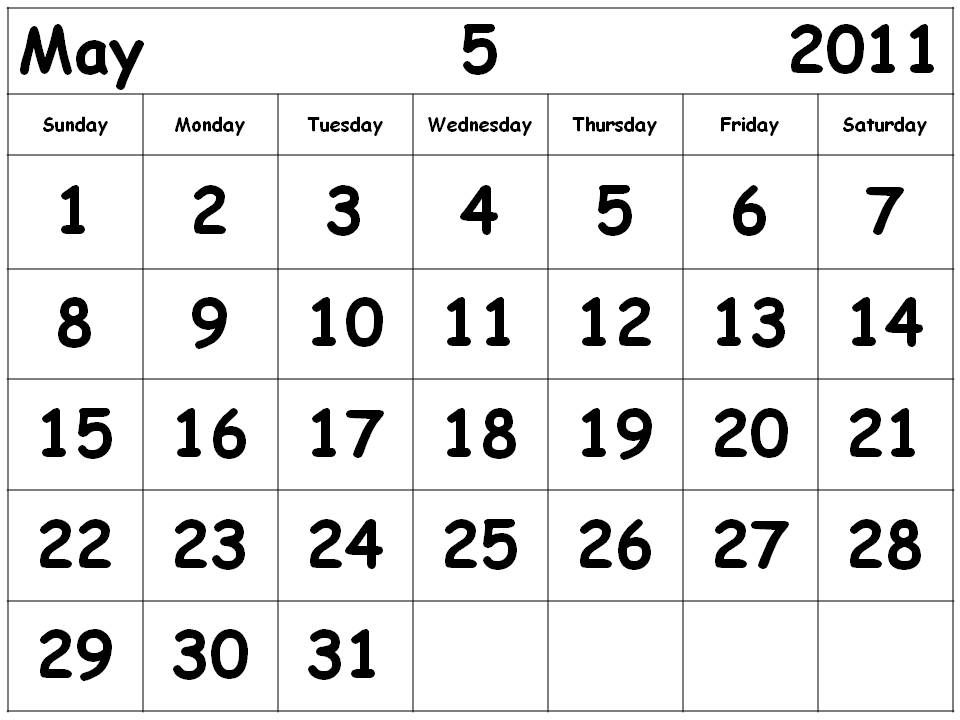 calendar may 2011 template. may 2011 calendar template.
