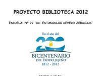  Proyecto biblioteca 2012