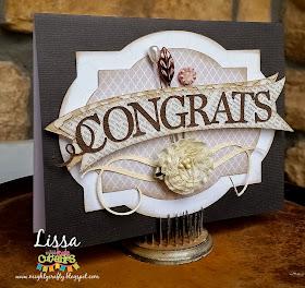 Congrats Card for Miss Kate Cuttables by Lissa Mitchell