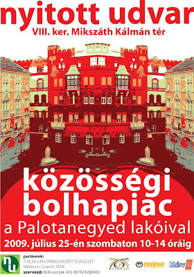 Civilek a Palotanegyedért Egyesület, bolhapiac, VIII. kerület,  Budapest,  Magyarország 