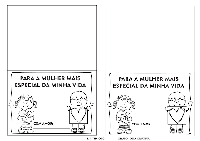 Cartão para Imprimir Dia da Mulher 8 de Março