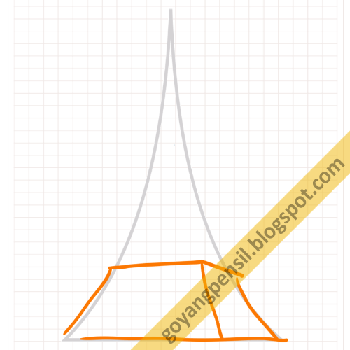 Cara Menggambar Sketsa Menara Eiffel
