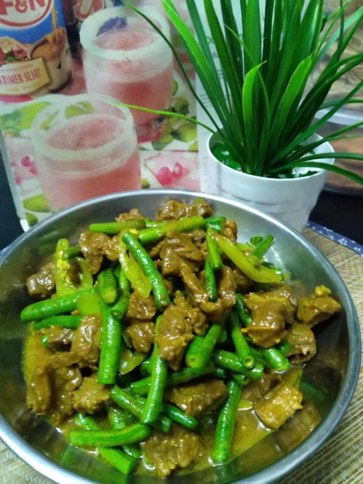 Namakucella Daging Kerbau Goreng Kunyit Kacang Panjang Pkpp Covid 19