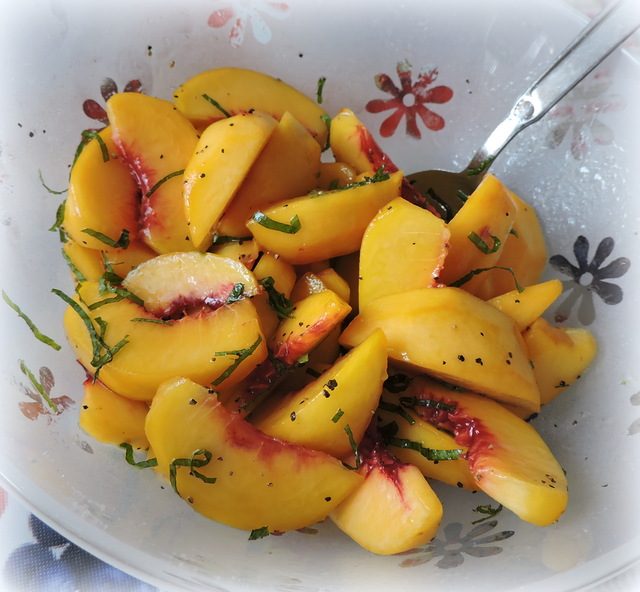 Green Peach Salad