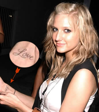 Ashlee Simpson Tattoo