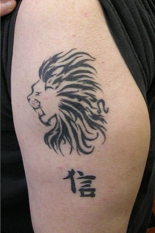Lion Tattoos Designs Animal Shapes Black For Girls