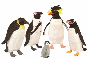Image: Wild Republic Polybag Penguin Collection 5 Pieces