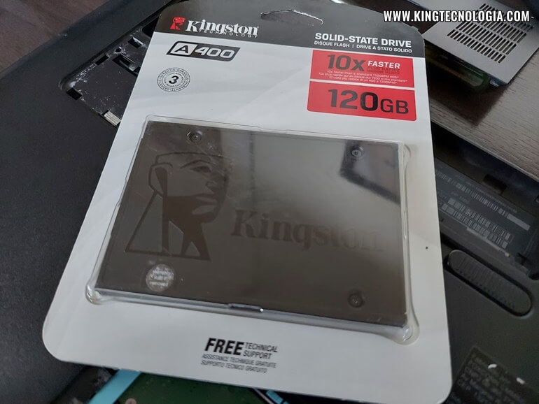 Notebook HP 1000: Limpeza, instalação de SSD e formatação