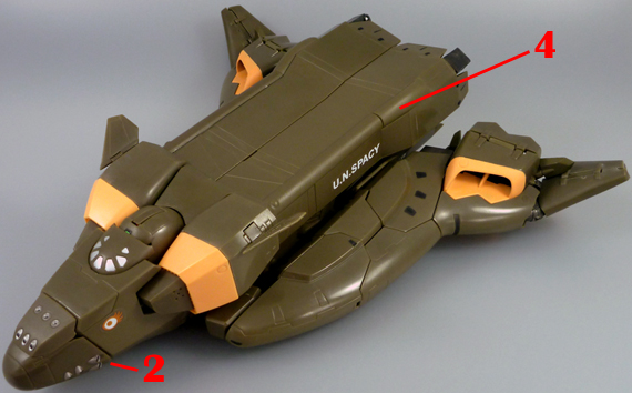 Macross VF-X2 Macross VF-X2 VB-6 Koenig Monster König Konig Armament weapon position