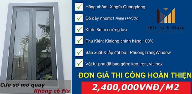 báo giá cửa nhôm xingfa chính hãng