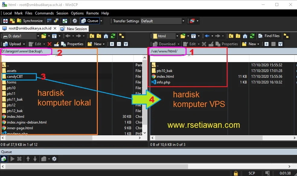 cara menggunakan winscp