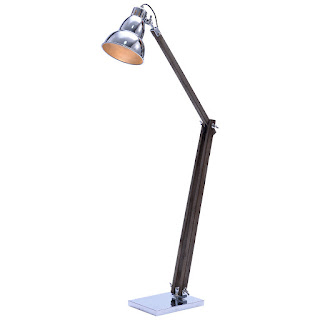 GOURD FLOOR LAMP - LARGE - CHROME