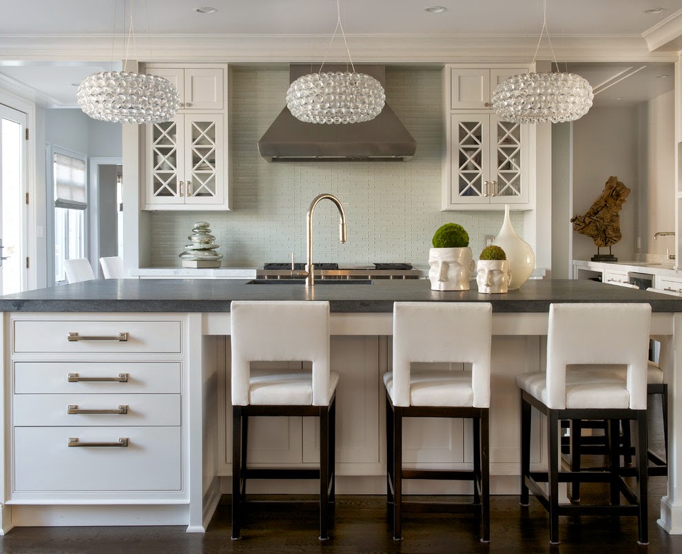 Transitional Kitchen by Westport Interior Designers & Decorators