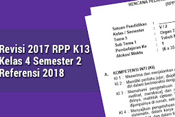 Revisi 2017 Rpp K13 Kelas 4 Semester 2 Acuan 2018