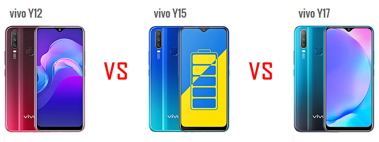Perbandingan dan Perbedaan Spesifikasi Vivo Y17 vs Y15 vs