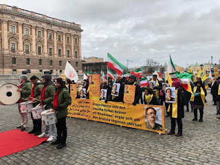 Stödaktion för folkliga protester i Iran och protest mot iranska regimens ledare