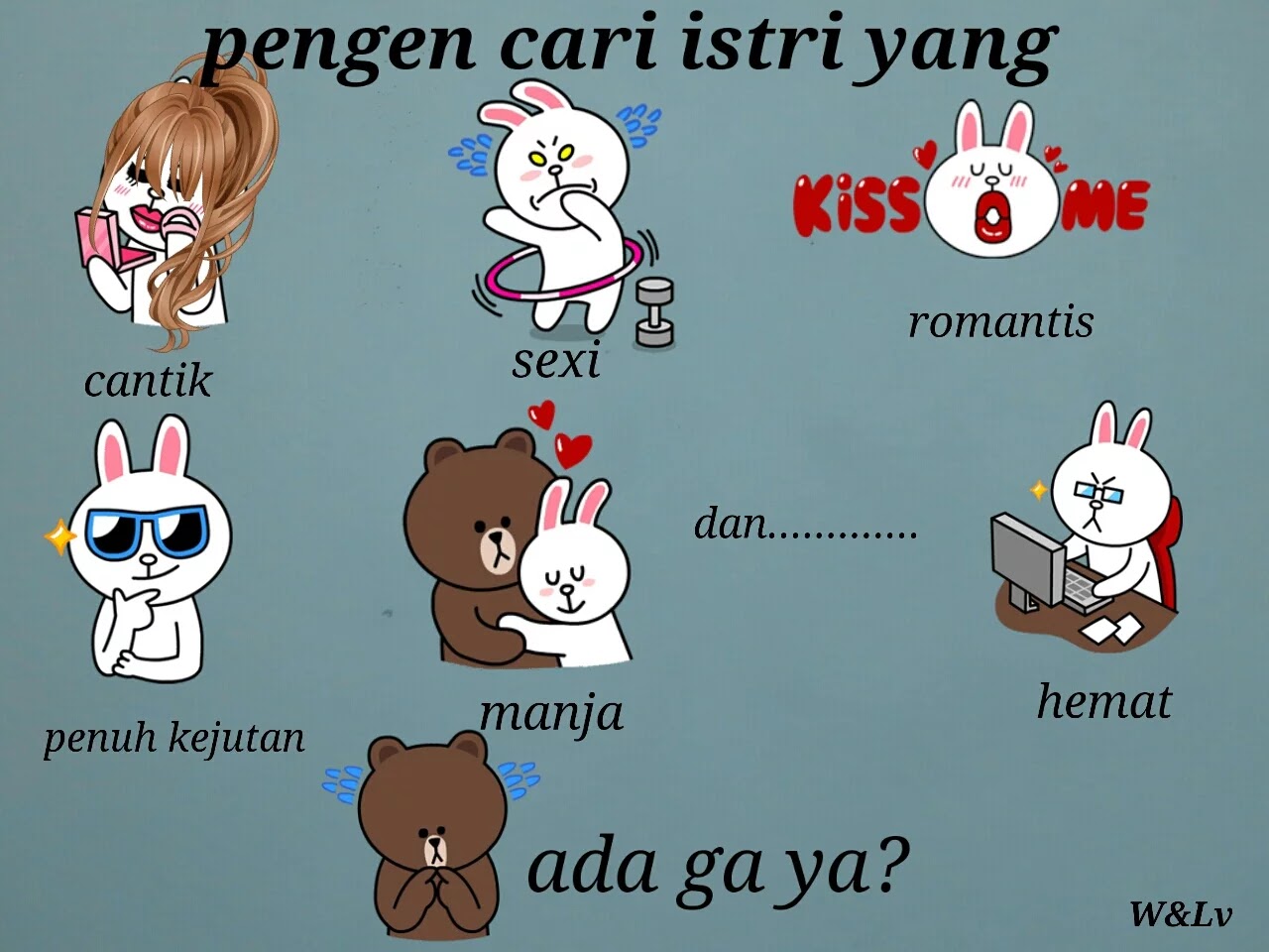 Kumpulan Gambar Kata Kata Stiker Line Lucu Cony Brown