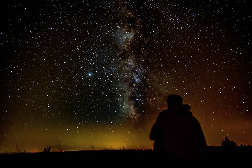 Paisaje de estrellas en Ríoseco, Soria