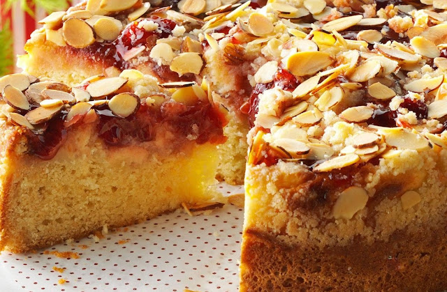 How to Make Cherry Almond Crumb Cake