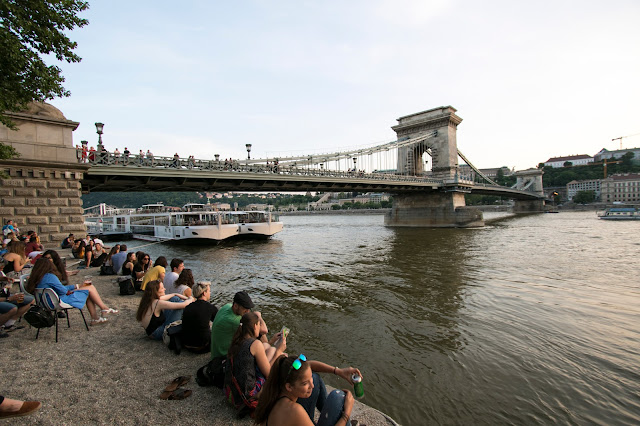 Vista sul ponte delle catene-Budapest