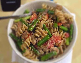 Pasta with Asparagus and Turkey Sausage