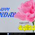 Happy Sunday Images Best Telugu Good Morning Quotes Pictures Nice Telugu Quotations Images