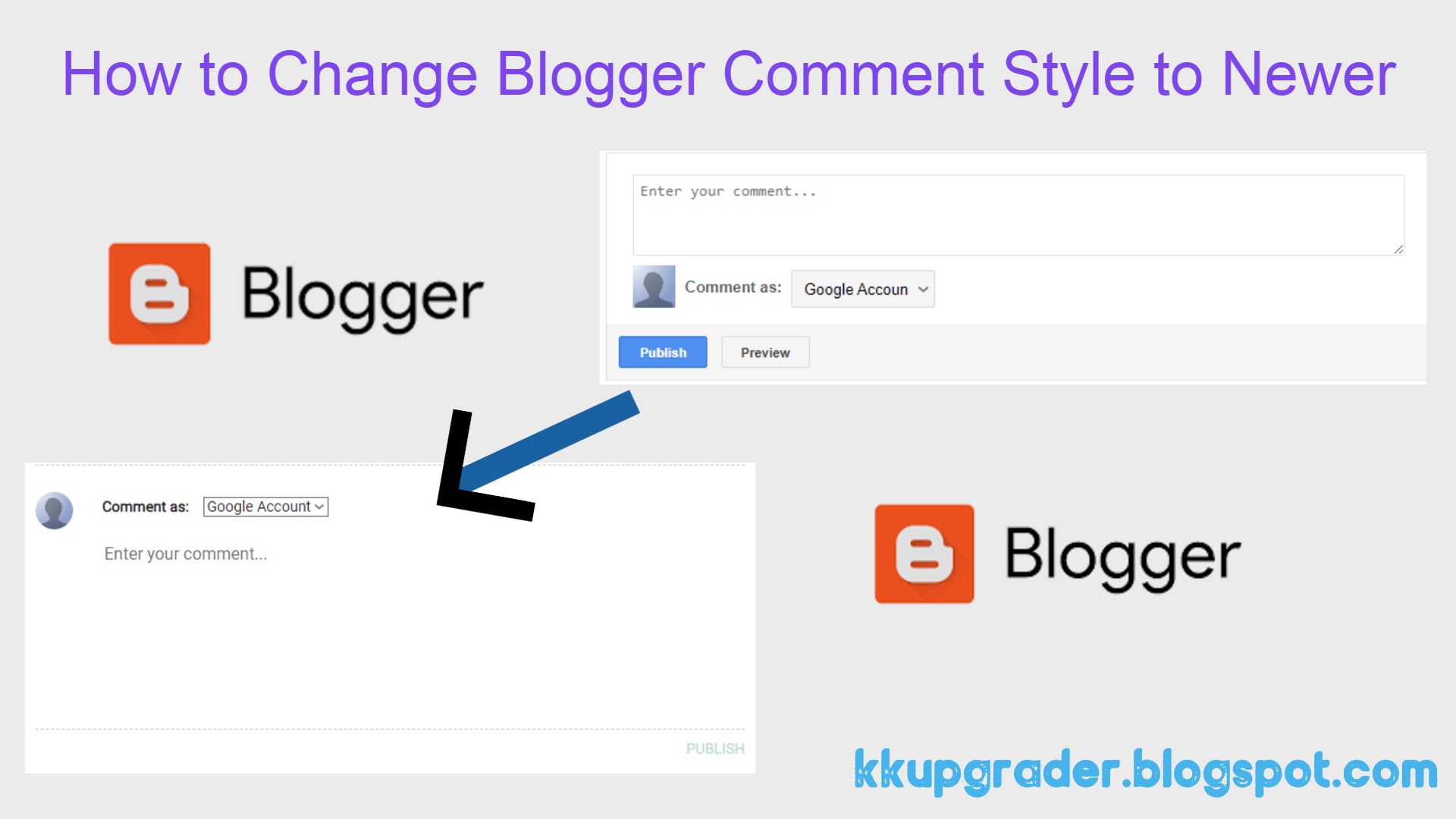 Change Blogger Comment Style To Newer