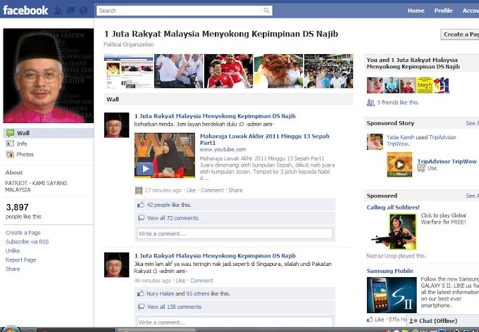 1 Juta LIKE Najib