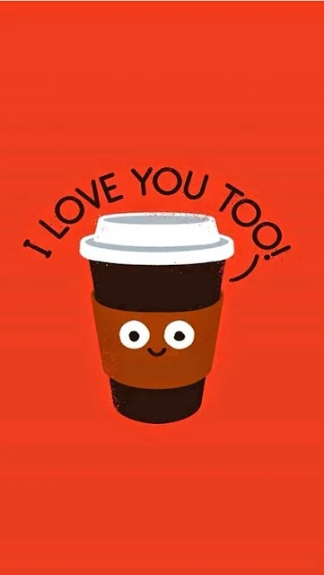 iPhone Wallpaper Cartoon Coffee