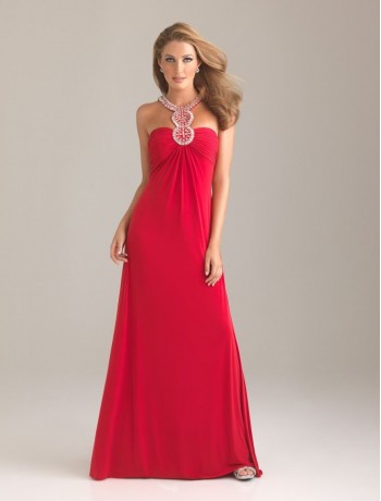 red prom dress