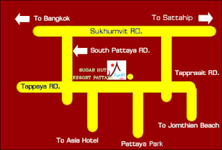 'Sugar Hut', restaurant & resort at the 'Thappraya Road'