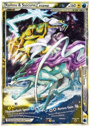 Today's Pokemon Card of the Day is Raikou & Suicune Legend from the new 