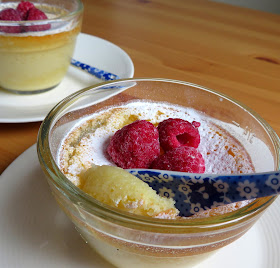 Buttermilk Lemon Puddings for Two