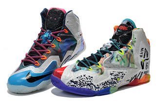 Nike LeBron 11 " What The " Sepatu Basket Premium, harga nike lebron 11 what the, nike lebron 11 special edition , nike lebron 11 limited edition, nike lebron 11 colorful, replika, premium, import 