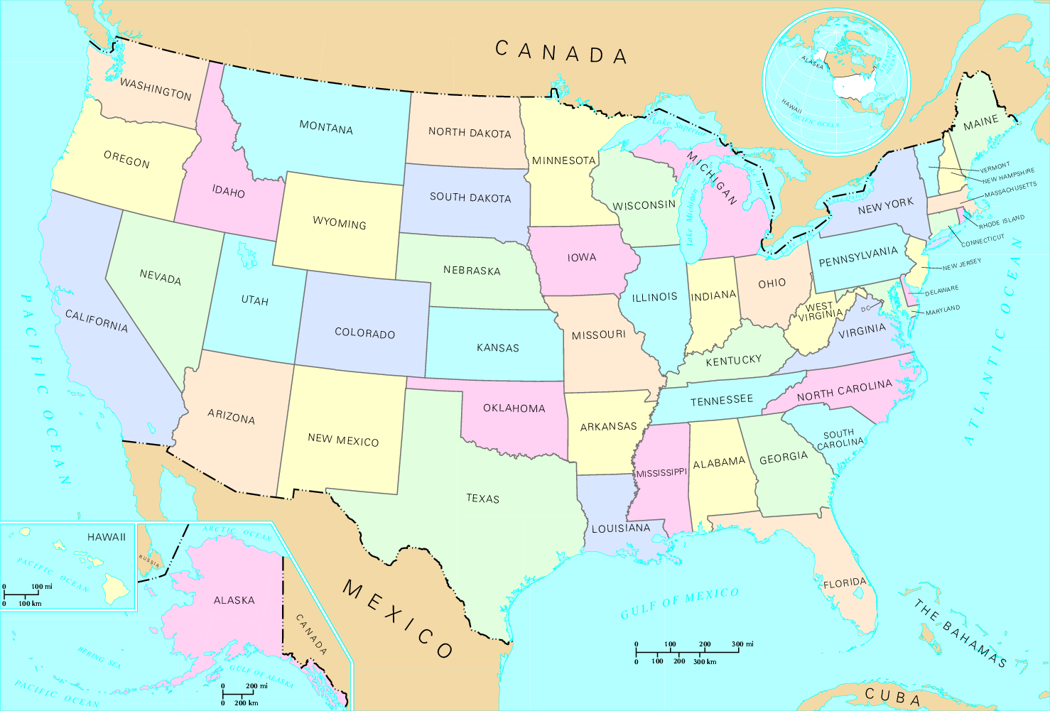 US map states